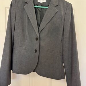 LIKE NEW! Calvin Klein Women's Charcoal Blazer and Pants - Professional Suit
